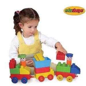 [하프클럽/브이와이]edushape 소프트 블럭놀이 기차 블럭 30p