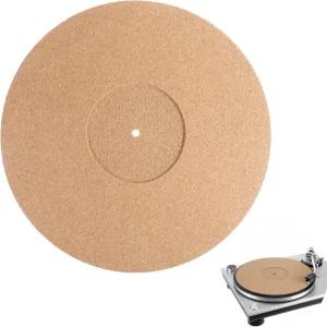 코크 턴테이블 매트 레코드 플레이어 12인치 x 3mm 코크-슬립 소음 감소