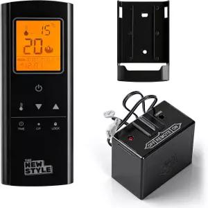 벽난로 리모컨 키트 온도 조절기 켜기/끄기 타이머 LCD 화면 밀리볼트 밸브 시스템용 터치 키 버튼