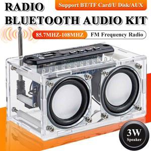 블루투스 87 프로젝트 TF와 DIY 솔더 키트 08MHZ 키트 전자 DIY 라디오 연습 FM U 스피커 어셈블리 납땜 디스크