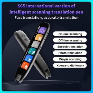 S65 Pro 스캔 번역 펜 사전 언어 휴대용 텍스트 스캐닝 읽기 다국어 지원