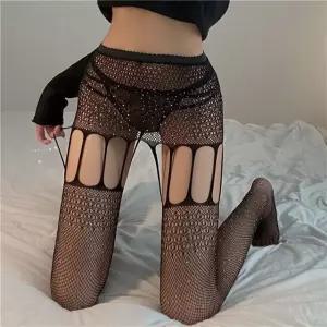 코스박스 섹시 피쉬넷 다이아 큐빅 패션스타킹 망사