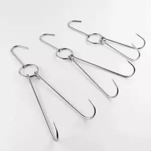 정육고리 갈고리 오리 정육점걸이 더블후크 두께5mm