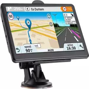 자동차용 GPS 내비게이터 2026 지도 7인치 터치스크린 256-16GB 음성 방향 안내 지원 속도 및 적색등 경고