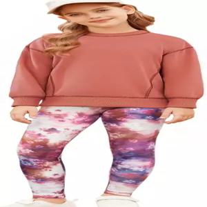 그레이스 카린 걸스 스웨트셔츠 레깅스 세트 6-14Y 가을 운동복 청소년 패션 의류