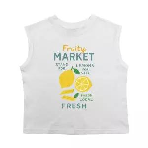 BEACHESAND CREAM KIDS 레몬 민소매 티셔츠-화이트(Lemon Sleeveless T white)118726