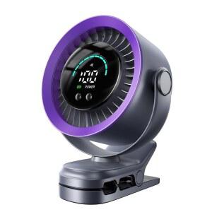 KIMMOO 휴대용 선풍기 충전식 디스플레이가 LED 100단 USB 장착된