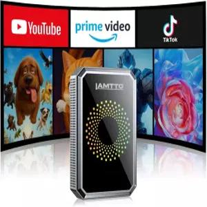 5.8GHz WiFi USB 드라이브가 탑재된 LAMTO 3-in-1 무선 카플레이 안드로이드 오토 어댑터 내장 Net-Flix