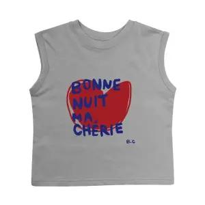 BEACHESAND CREAM KIDS 보넷하트 민소매 티셔츠-그레이(Bonnet Sleeveless T gray)118789
