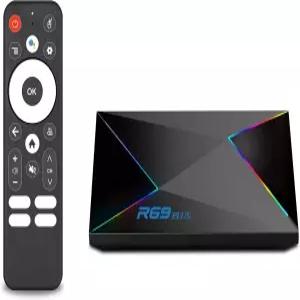 안드로이드 TV 박스 14.0 R69PLUS 4GB RAM ROM CPU 올위너 H728 GPU 말리 G57-MC1 칩셋 4K/8K 해상도 지원