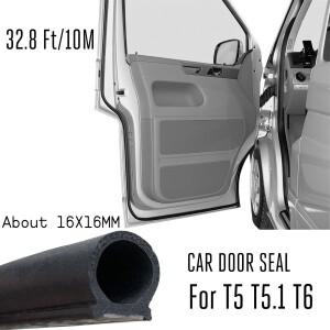 D자형 자동차 도어 씰 스트립 EPDM 고무 방음 씰 VW 폭스바겐 호환 T5 T5.1 T6 트랜스포터 반 캘리아 10 M