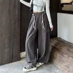팔콘 팬츠 여성용 여사친 초록 빈티지 카고 스카프 편직 벨트 멀티포켓 밀리터리 쿨 파라솔 선물 KKE1
