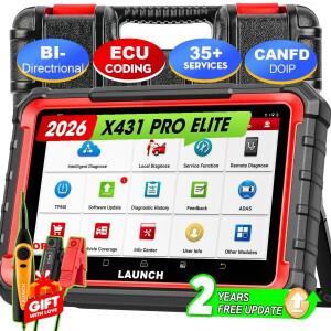 2026 LAUNCH X431 PRO Elite 양방향 자동차 O2 진단 스캐너 ECU 코딩 31가지 이상 서비스 CAN  VAG 가이드
