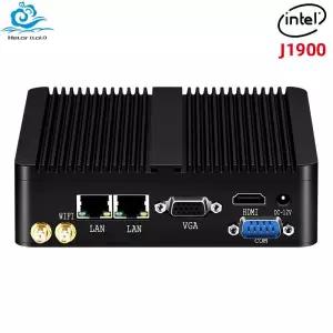 팬리스 산업용 미니 PC 인텔 J1900 쿼드 코어 2x기가비트 이더넷 4xUSB WIFI Windows10 마이크로 컴퓨터