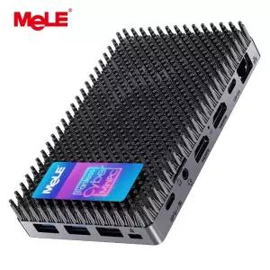 MeLE 팬리스 미니 PC N150 32GB DDR4 1TB 산업용 마이크로 컴퓨터 Cyber X1 듀얼 HDMI 4K 디스플레이 USB 3