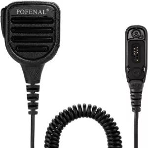 APX 6000 4000 방수 라디오 마이크 리모컨 숄더 3.5mm 오디오 잭 모토로라 XPR 6550 7550 7550e 블랙