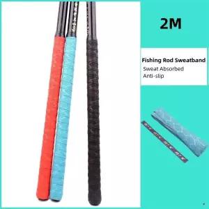 품질 2M 오버 그립 테이프 미끄럼 방지 두꺼운 낚싯대 스웨트 밴드 땀 흡수 PU 라켓