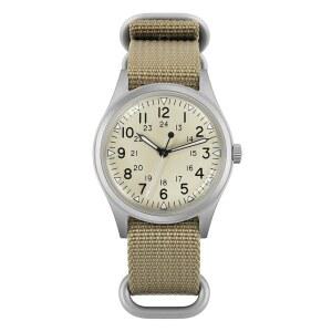 밀리타도 ML05 38mm VH31 쿼츠 워치 - 돔형 사파이어 크리스탈 필드 C3 초발광 레트로 스윕 손목시계 남성용 100M 방수 기능