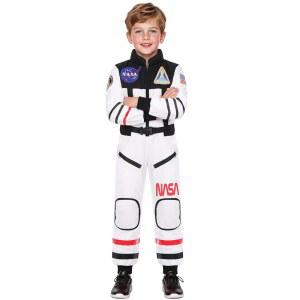 고무코트 다이렉트 우주비행사 코스튬 할로윈 소년 소녀를 위한 NASA 우주 점프수트 역할극 분장하기