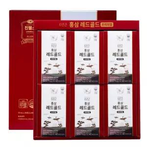 6년근 홍삼 레드골드 프리미엄 70ml X 30포 국내산 6년근 발효 홍삼액 진웰스 홍삼 선물세트 세아커머스