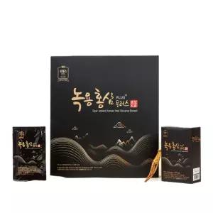 녹용홍삼 플러스 70ml X 30포 국내산 6년근 발효 홍삼액 진웰스 홍삼 선물세트 세아커머스