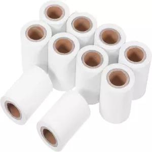 프레티줌 10pcs 57mm X 현금 등록기 및 신용카드 터미널용 열 영수증 용지 롤 슈퍼마켓 소매점용 감지 포스