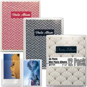 Better Office Products 48 포토 미니 사진 앨범 4 x 6 12 팩 탈착식 장식 삽입물이 있는 클리어 뷰 커버
