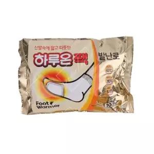 붙이는 발난로 핫팩 발핫팩 온열패드 10개입
