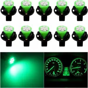 BWWND 10 PCS T10 194 168 LED 대시 계기등 전구 트위스트 잠금 소켓이 있는 초밝은 패널 게이지 클러스터