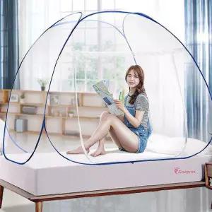 아기모기장 텐트 유아 신생아 방충망 캐노피 야외 어린이 침대 초간단 원터치식bcd055