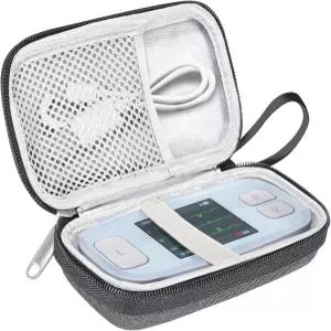 EMAY 6L 휴대용 심전도 모니터와 호환되는 하드 캐리 케이스 EKG 심박수 보호 보관 메쉬 포켓이 있는 충격