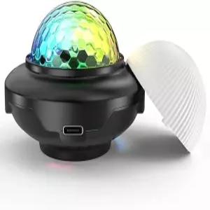 LED 갤럭시 프로젝터 조명 색이 변하는 돔이 있는 USB 전원 디스코 볼 파티 무대 효과