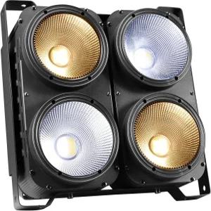 XFALIGS COB 무대 조명 400W LED 파라이트 3500K~750K 스포트라이트 블렌더 웜앤콜드 화이트 DMX512 사운드