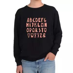 기모맨투맨 알파벳 ABC 디자인 DESIGN 알파벳 A부터 Z그림 다양한 색상 ViU4+3hyp