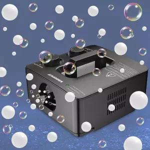 위즈덤라이트 안개 버블 머신 2-in-1 스모크 400W 노스필 메이커 실내 야외 생일 할로윈 파티를 위한