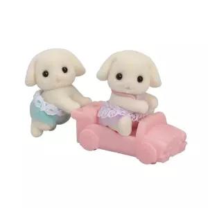 실바니안 패밀리 쌍둥이 아기 플로라토끼 피규어 toy