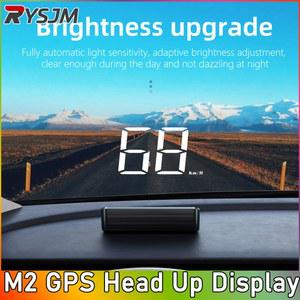 호환 업 디스플레이 M2 GPS HUD 자동차 범용 속도계 KMH USB 케이블 플러그 앤 플레이 GPS 및 Beidou 듀얼 위성 시스템