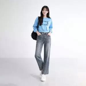 [하프클럽/셀러허브_여성트랜드패션]여자 클래식 고무줄 캐쥬얼 코지 청바