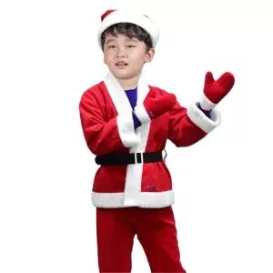 크리스마스 파티 어린이 산타옷 상하의 세트 유치원