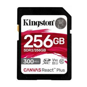 킹스턴 캔버스 리액트 플러스 256GB SD 카드 | SDXC UHS-II 300R /260W U3 V90 풀 HD / 4K 8K SDR2
