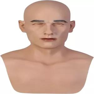크로스드레서 코스프레와 트랜스젠더를 위한 CRRCLSY 벨 핸드메이드 실리콘 리얼리스틱 마스크 잘생기고