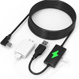 호환 새로운! !Oculus Quest 2/Pro용 VR 링크 케이블, VR 헤드셋 액세서리 및 게임용 PC용 USB3 2 유형 A-C 케이블
