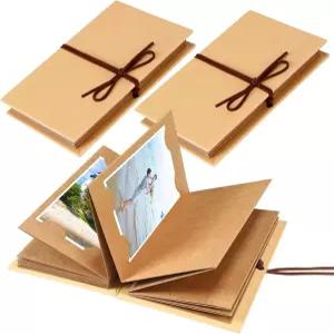 머더 2개 작은 스크랩북 앨범 5 x 78 인치 미니 사진 하드커버 책 빈 발렌타인 DIY 기념 스케치북 접이식