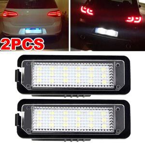 호환 폭스바겐 GTi 골프 4 5 6 7 MK4 MK5 MK6 MK7 파사트 B7 CC EOS 시로코 비틀 2개 LED 번호판등 캔버스