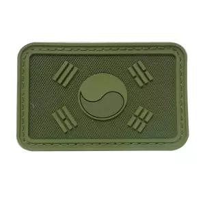 태극기패치 PVC 국방색 VTr1+6bSK