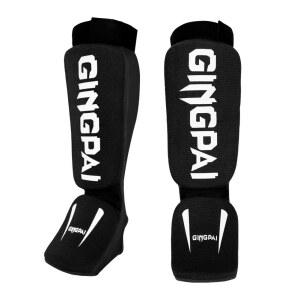 호환 GINGPAI 코튼 복싱 신 가드 MMA 발등 발목 보호대 발 보호 TKD 킥복싱 패드, 무아타이 훈련 다리 지지대
