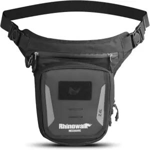 라이노워크 모터사이클 연료 탱크백 마그네틱 퀵 릴리스 블랙 원 사이즈 레그 백 허리 팩