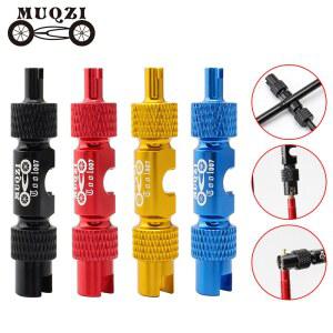 호환 MUQZI MTB 도로 자전거 Schrader Presta 밸브 제거 렌치 다기능 타이어 밸브 설치 스패너 밸브 코어 도구