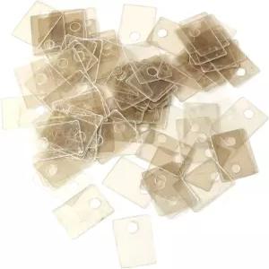 구멍이 18mmx13mmx0.12mm인 100pcs TO-220 자연 투명 직사각형 모양의 운모 절연 시트