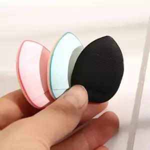 메이크업 미니 스폰지 화장품 여성 에어 쿠션 손가락 퍼프 블랙 블루 핑크 여행쿠션 휴대